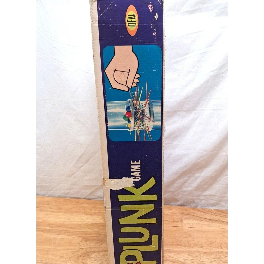 Vintage 1967 Ideal KerPlunk Game With Marbles & Sticks In Original Box